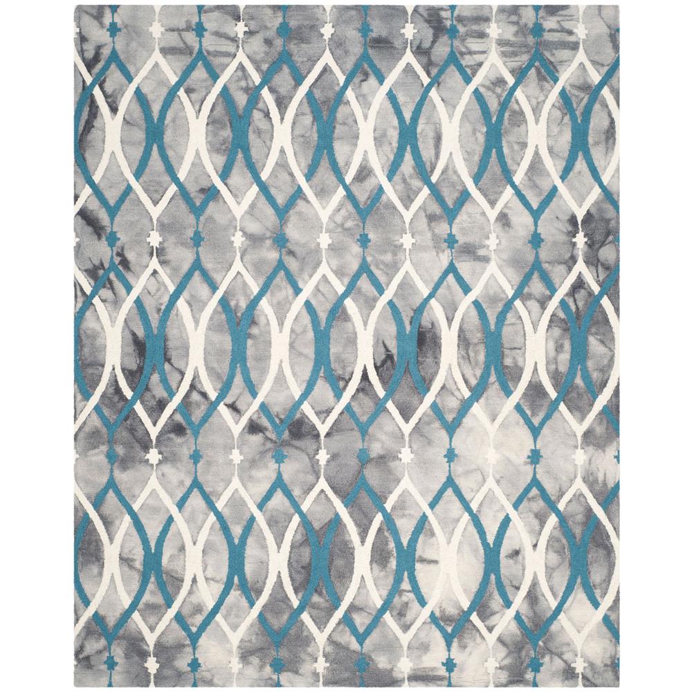 DIP DYE, GREY / IVORY BLUE, 8' X 10', Area Rug. Picture 1
