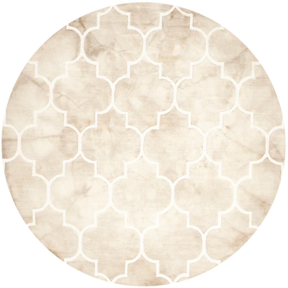 DIP DYE, BEIGE / IVORY, 7' X 7' Round, Area Rug, DDY535G-7R. Picture 1