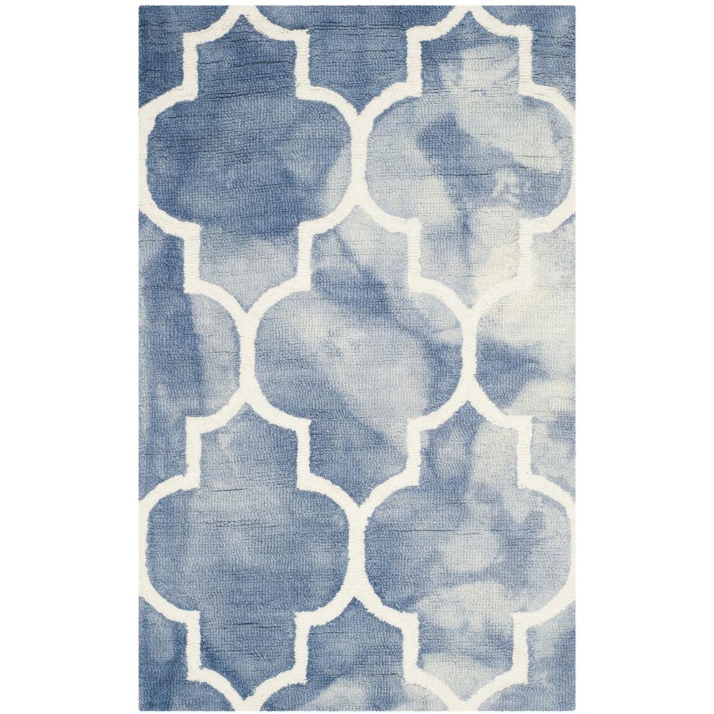 DIP DYE, BLUE / IVORY, 2'-6" X 4', Area Rug, DDY535K-24. Picture 1