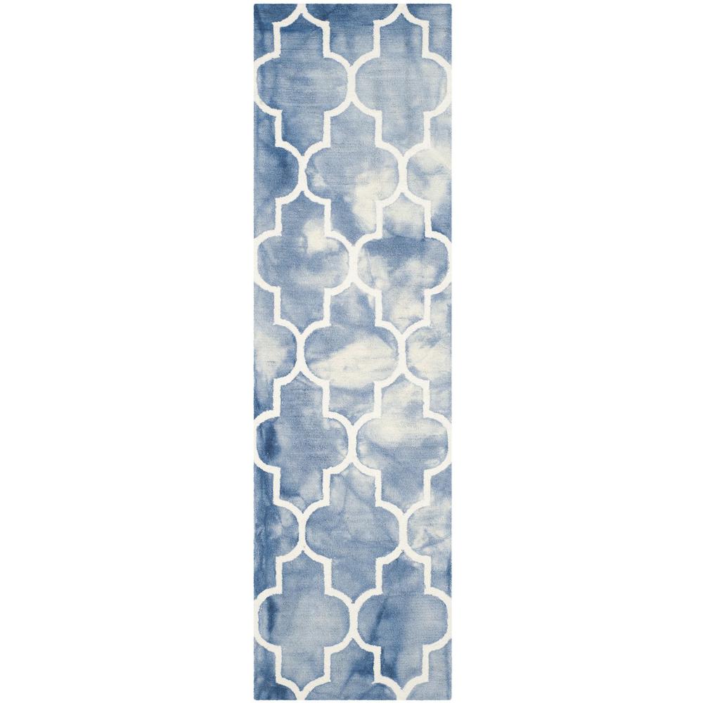 DIP DYE, BLUE / IVORY, 2'-3" X 8', Area Rug, DDY535K-28. Picture 1