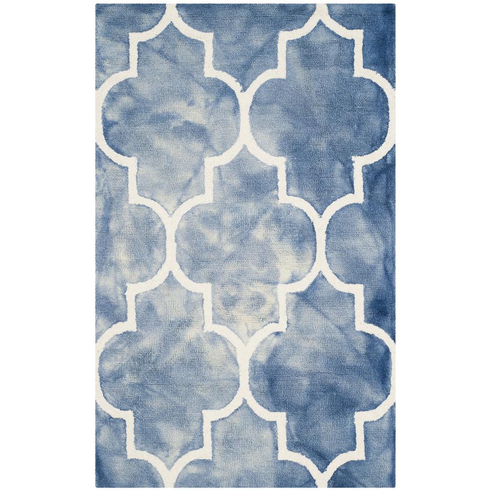 DIP DYE, BLUE / IVORY, 3' X 5', Area Rug, DDY535K-3. Picture 1