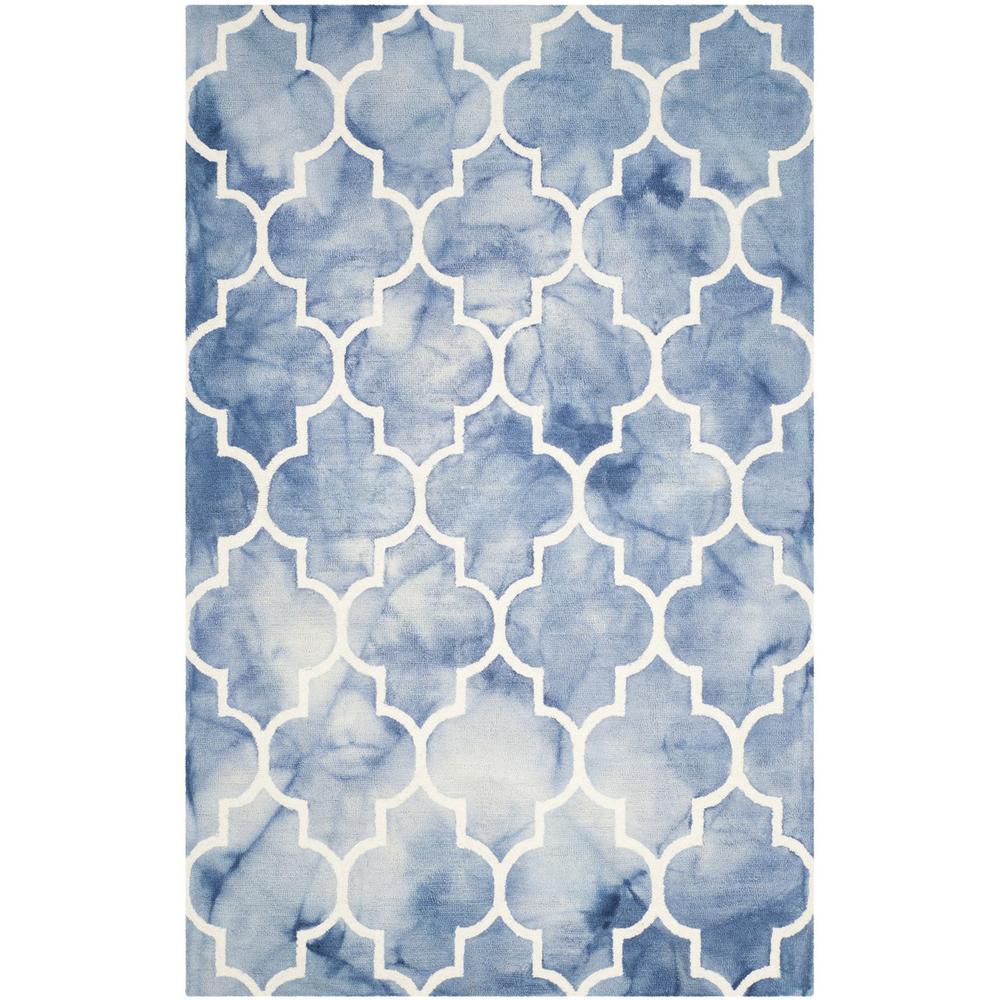 DIP DYE, BLUE / IVORY, 5' X 8', Area Rug, DDY535K-5. Picture 1