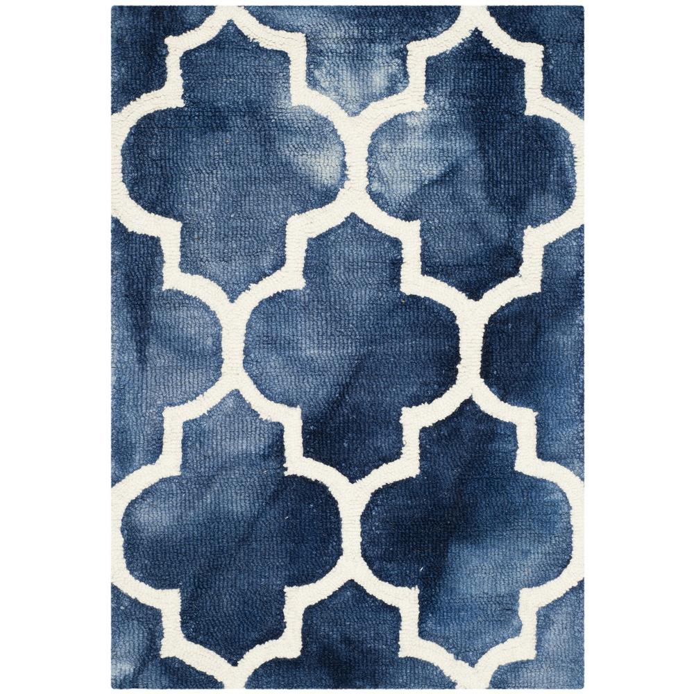 DIP DYE, NAVY / IVORY, 2' X 3', Area Rug, DDY535N-2. Picture 1