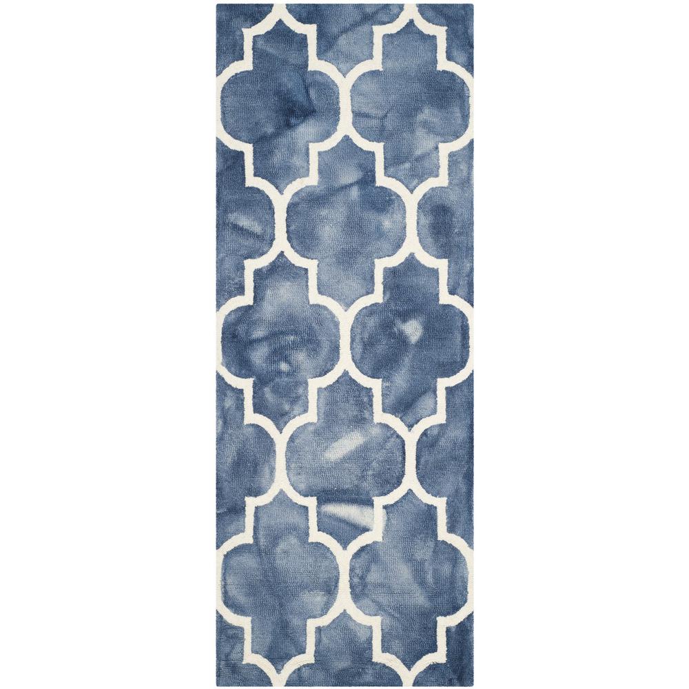 DIP DYE, NAVY / IVORY, 2'-3" X 6', Area Rug, DDY535N-26. Picture 1