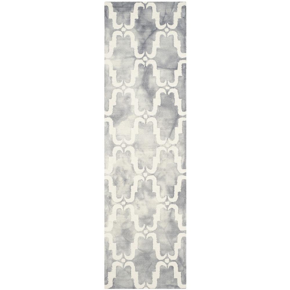 DIP DYE, GREY / IVORY, 2'-3" X 8', Area Rug, DDY536C-28. Picture 1