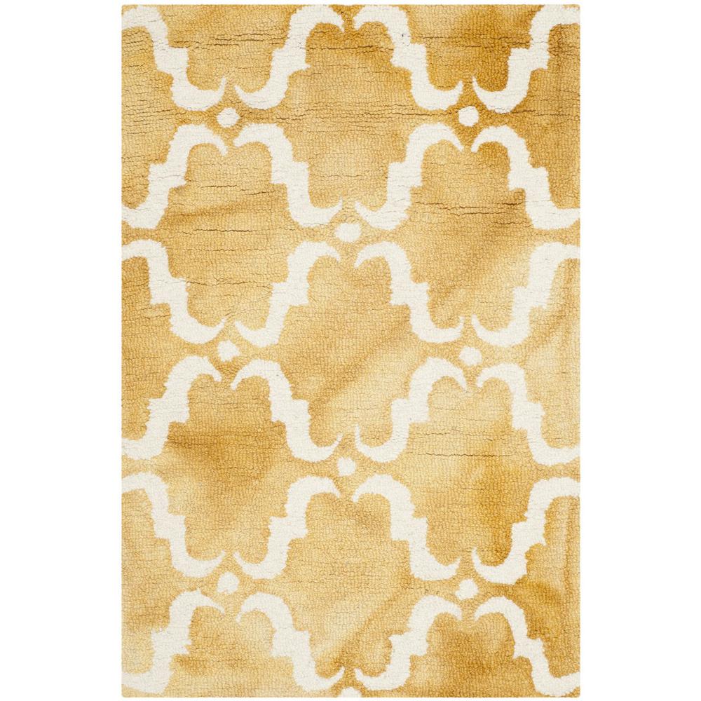 DIP DYE, GOLD / IVORY, 2' X 3', Area Rug, DDY536H-2. Picture 1