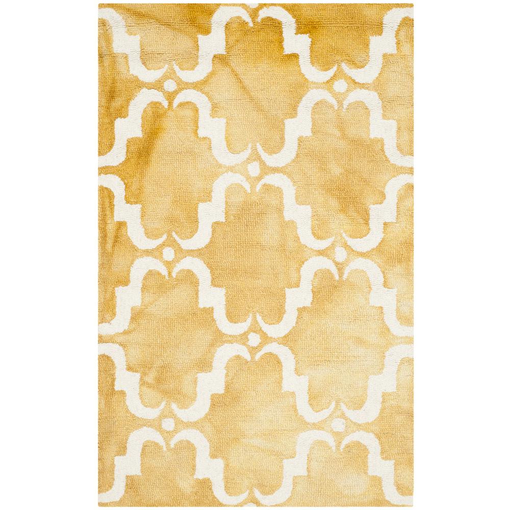 DIP DYE, GOLD / IVORY, 2'-6" X 4', Area Rug, DDY536H-24. Picture 1