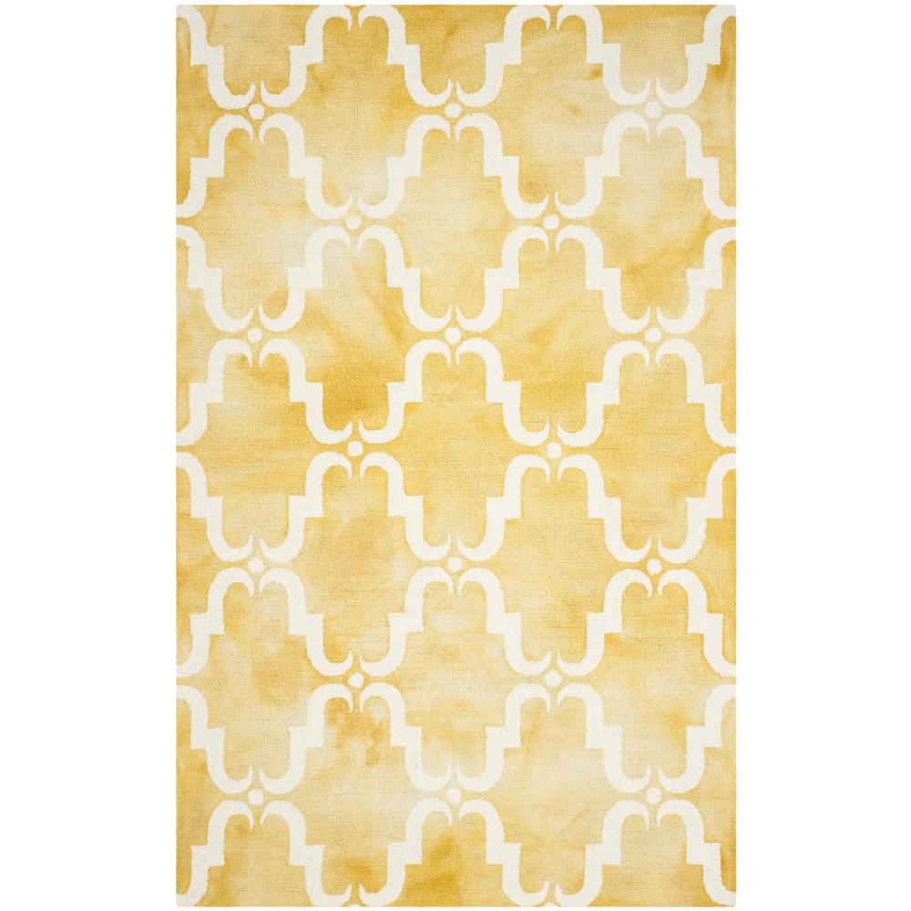 DIP DYE, GOLD / IVORY, 5' X 8', Area Rug, DDY536H-5. Picture 1