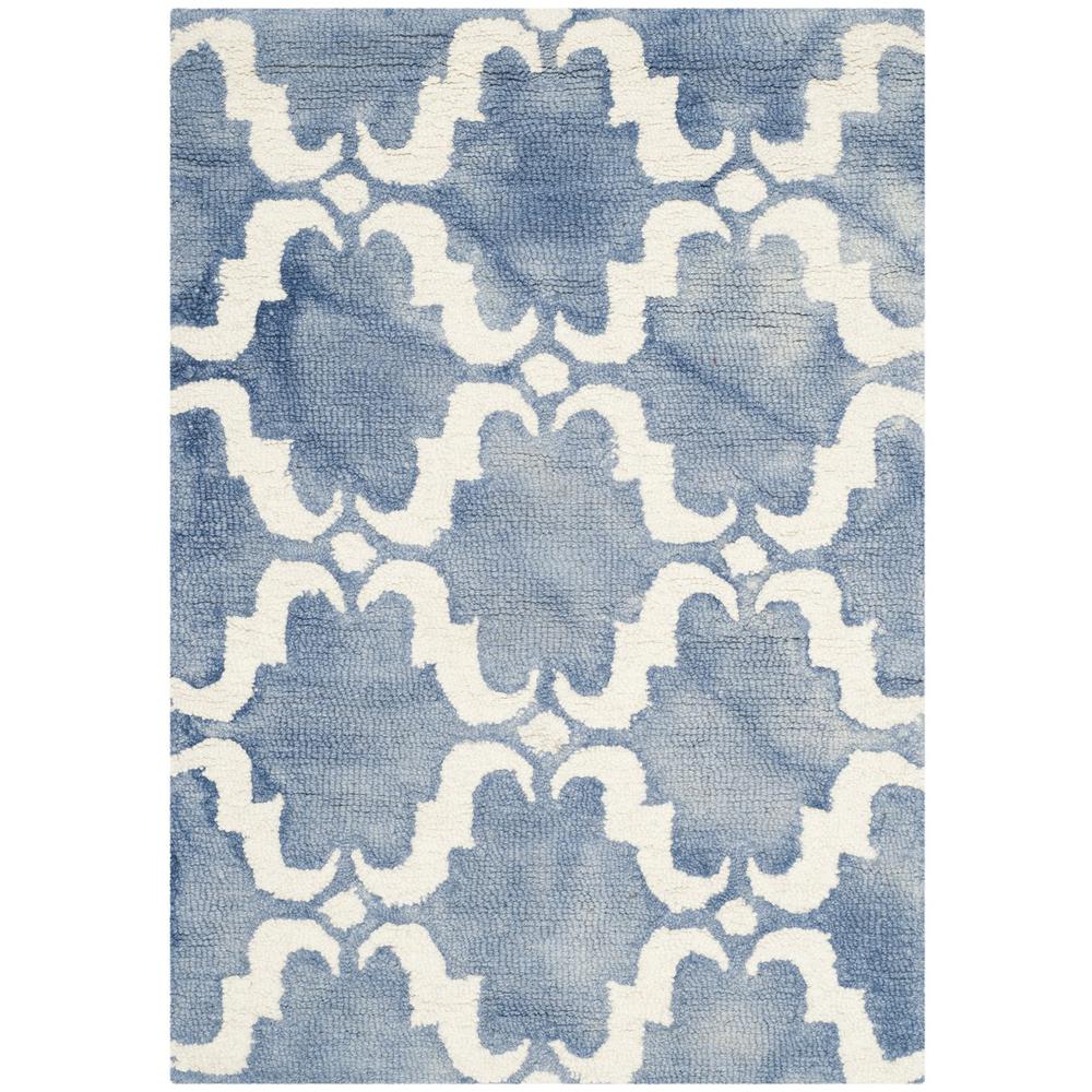 DIP DYE, BLUE / IVORY, 2' X 3', Area Rug, DDY536K-2. Picture 1