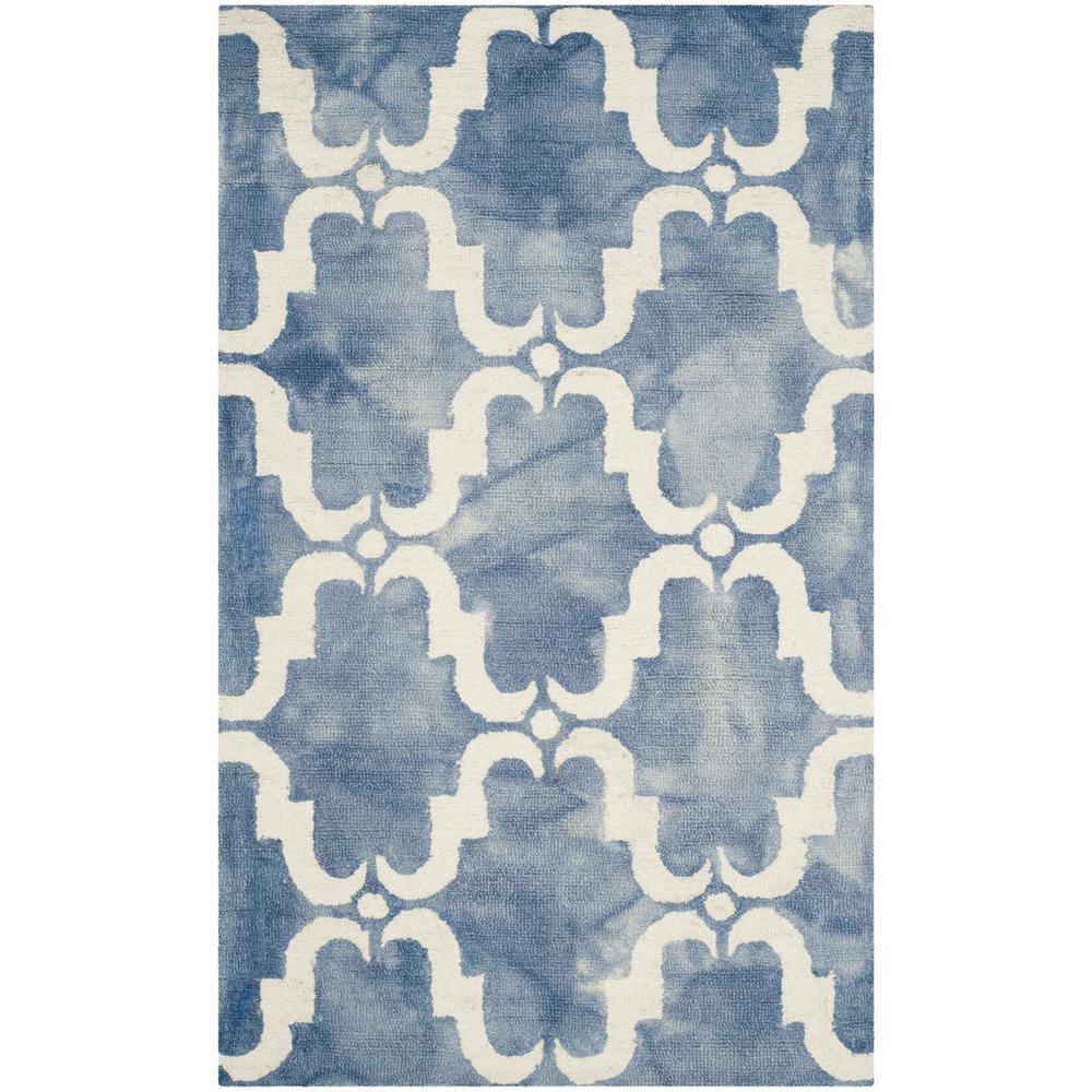 DIP DYE, BLUE / IVORY, 3' X 5', Area Rug, DDY536K-3. Picture 1