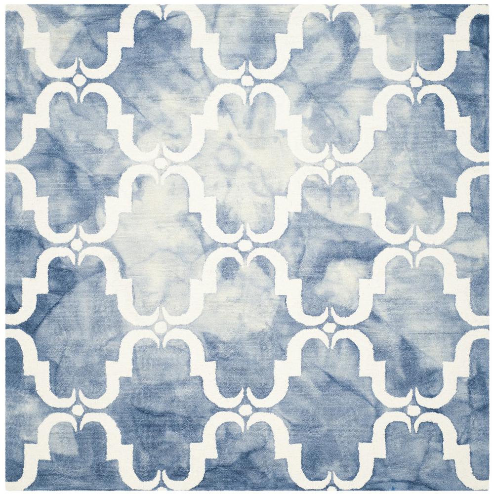 DIP DYE, BLUE / IVORY, 7' X 7' Square, Area Rug, DDY536K-7SQ. Picture 1