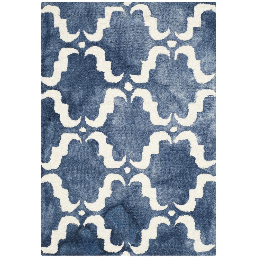 DIP DYE, NAVY / IVORY, 2' X 3', Area Rug, DDY536N-2. Picture 1