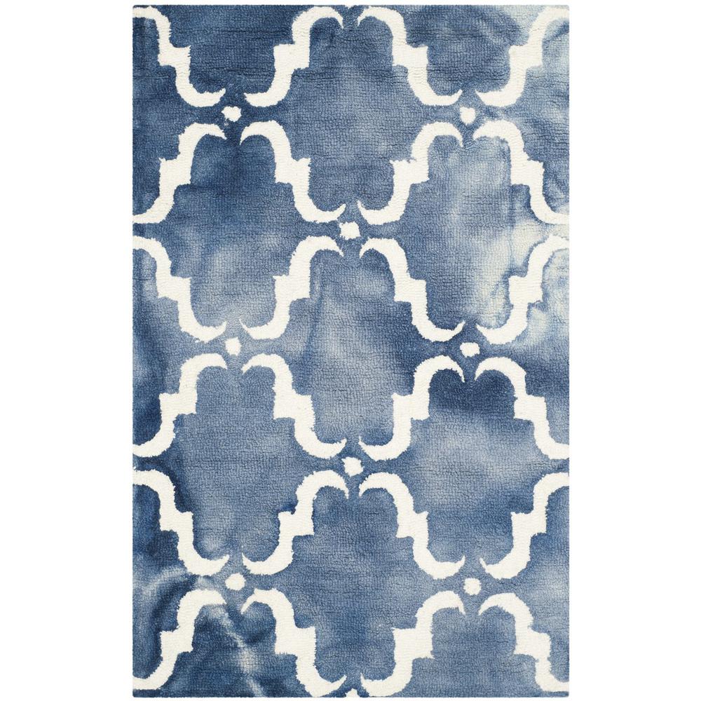 DIP DYE, NAVY / IVORY, 2'-6" X 4', Area Rug, DDY536N-24. Picture 1