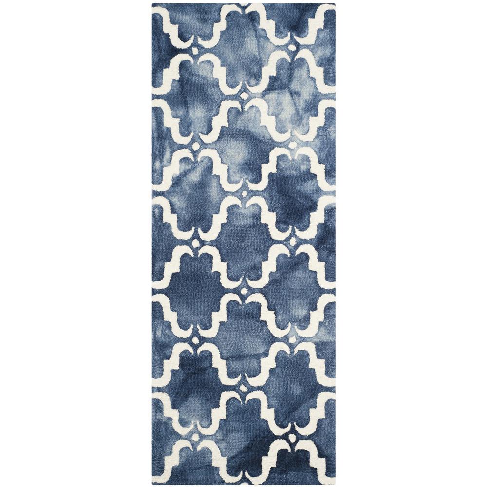 DIP DYE, NAVY / IVORY, 2'-3" X 6', Area Rug, DDY536N-26. Picture 1