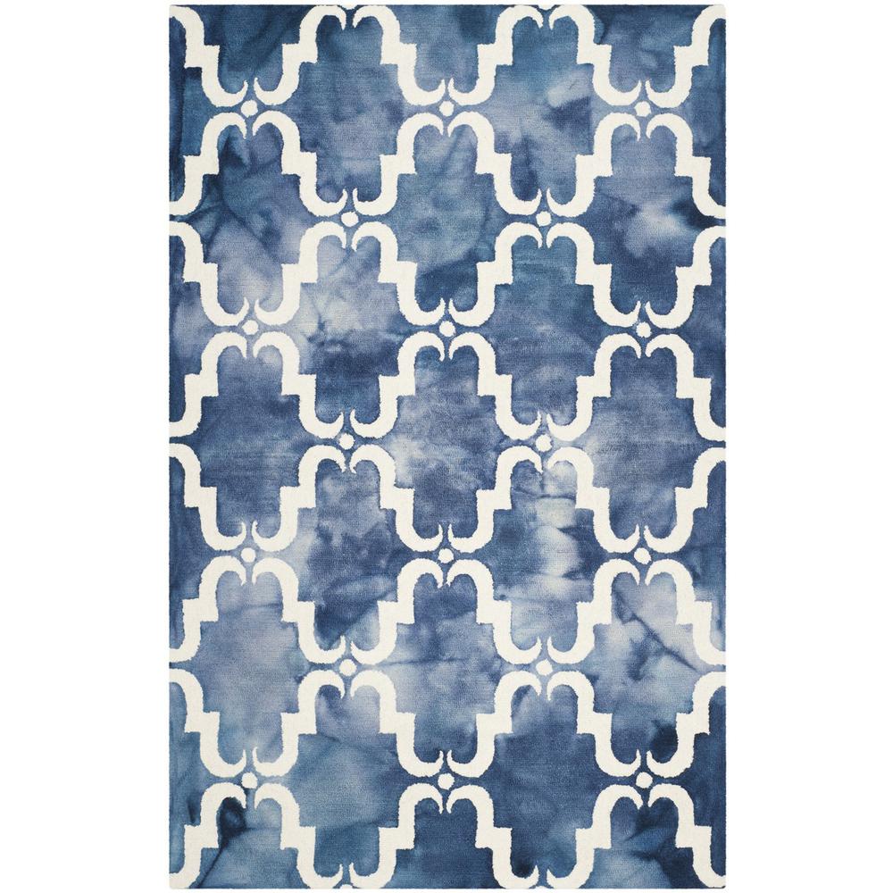 DIP DYE, NAVY / IVORY, 5' X 8', Area Rug, DDY536N-5. Picture 1