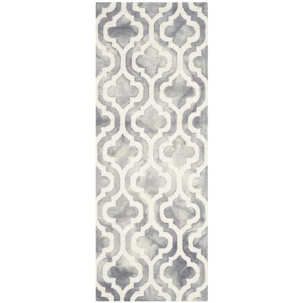 DIP DYE, GREY / IVORY, 2'-3" X 6', Area Rug, DDY537C-26. Picture 1