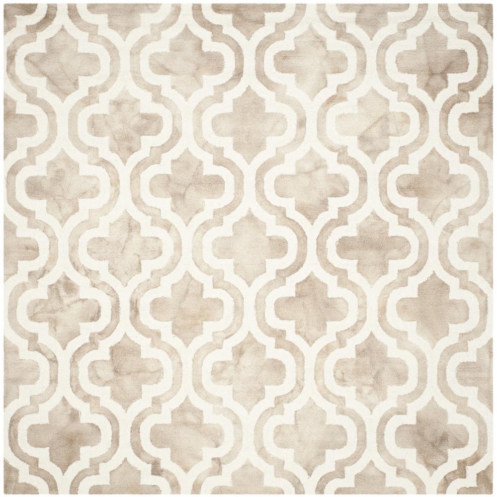 DIP DYE, BEIGE / IVORY, 7' X 7' Square, Area Rug, DDY537G-7SQ. Picture 1