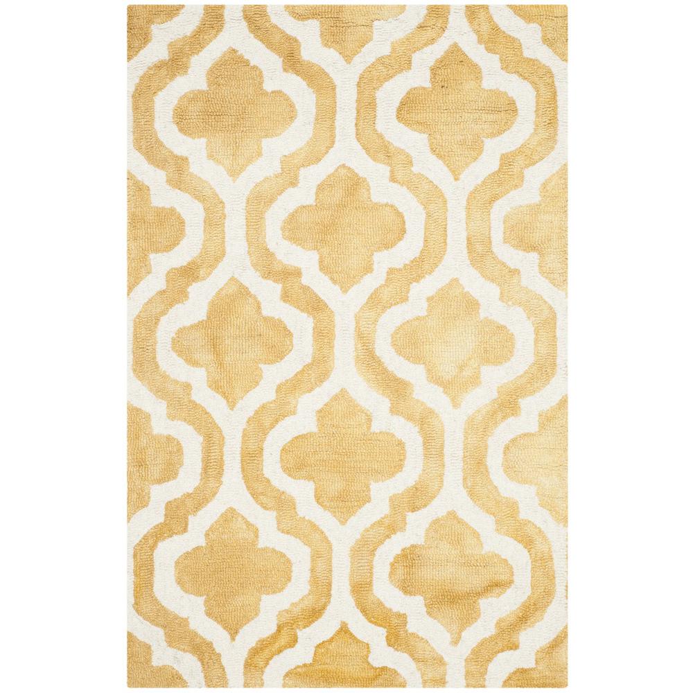 DIP DYE, GOLD / IVORY, 2'-6" X 4', Area Rug, DDY537H-24. Picture 1