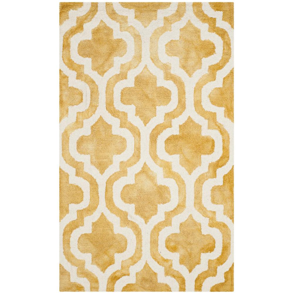 DIP DYE, GOLD / IVORY, 3' X 5', Area Rug, DDY537H-3. Picture 1