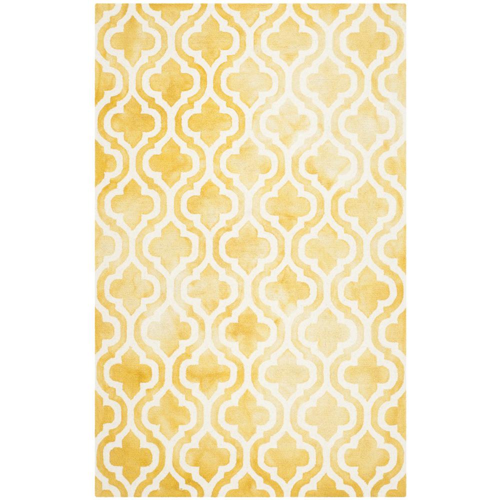 DIP DYE, GOLD / IVORY, 5' X 8', Area Rug, DDY537H-5. Picture 1