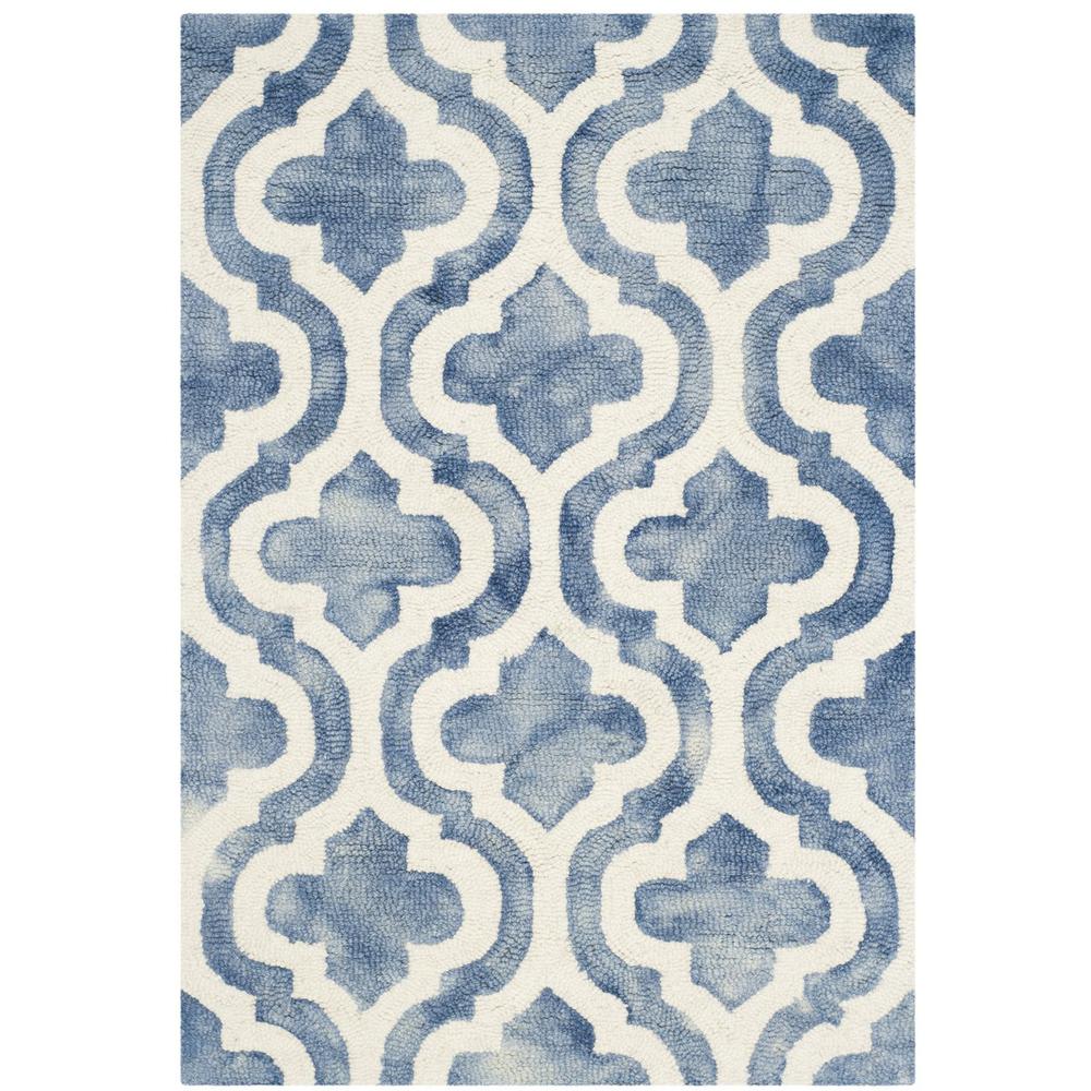 DIP DYE, BLUE / IVORY, 2' X 3', Area Rug, DDY537K-2. Picture 1