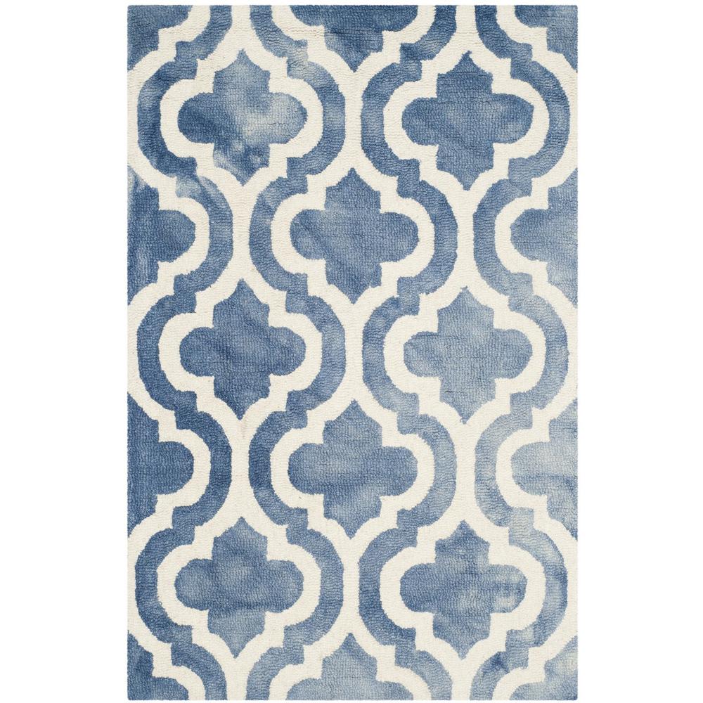 DIP DYE, BLUE / IVORY, 2'-6" X 4', Area Rug, DDY537K-24. Picture 1