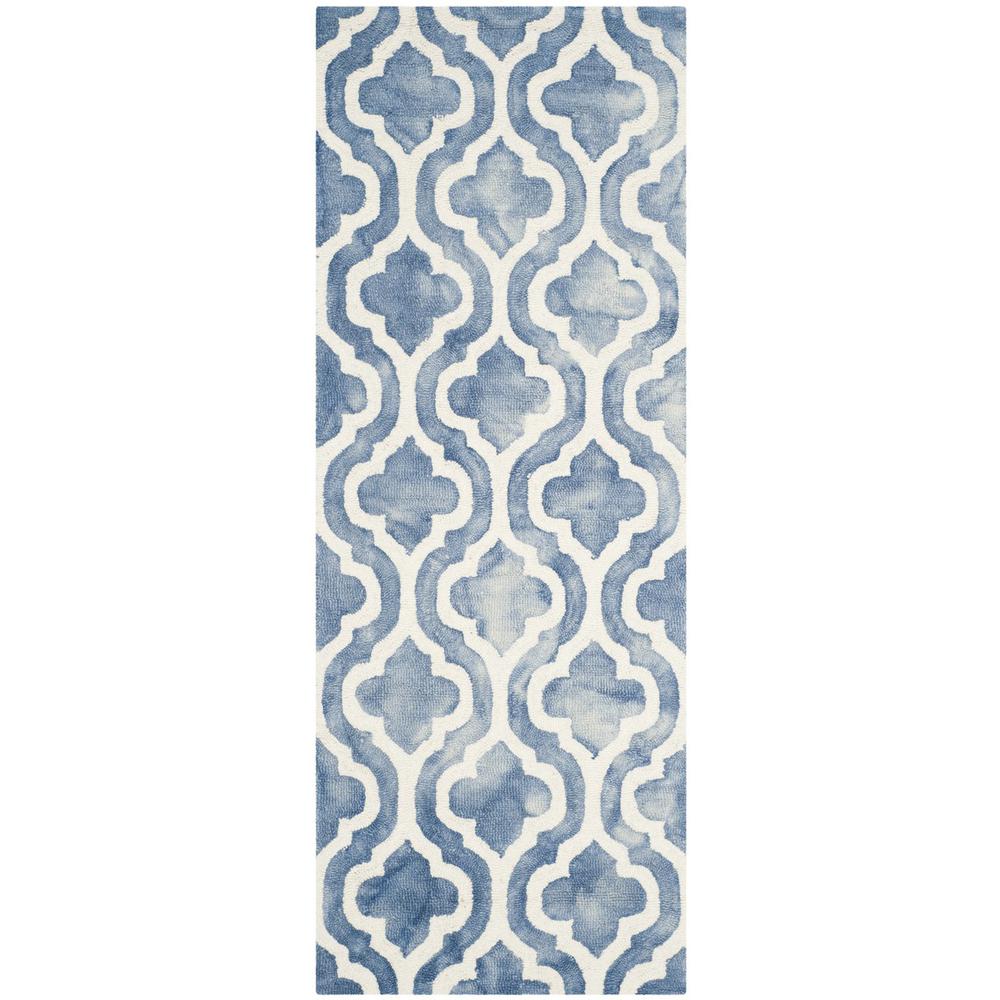 DIP DYE, BLUE / IVORY, 2'-3" X 6', Area Rug, DDY537K-26. Picture 1
