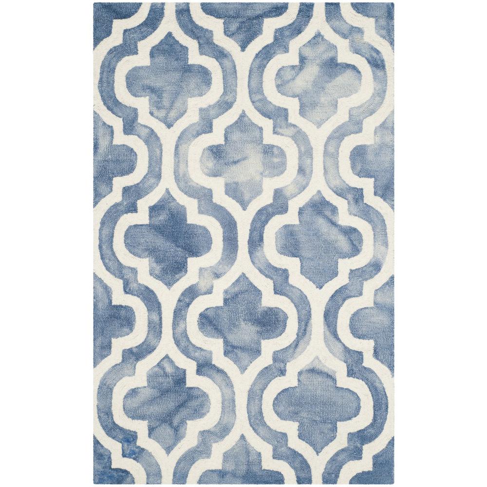 DIP DYE, BLUE / IVORY, 3' X 5', Area Rug, DDY537K-3. Picture 1