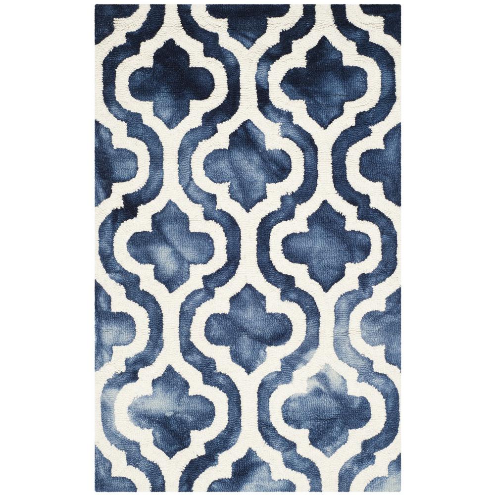 DIP DYE, NAVY / IVORY, 2'-6" X 4', Area Rug, DDY537N-24. Picture 1