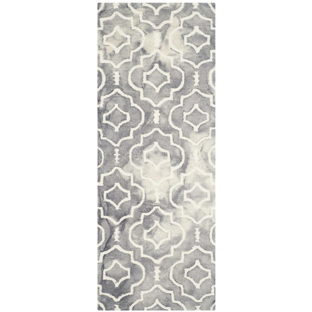 DIP DYE, GREY / IVORY, 2'-3" X 6', Area Rug, DDY538C-26. Picture 1
