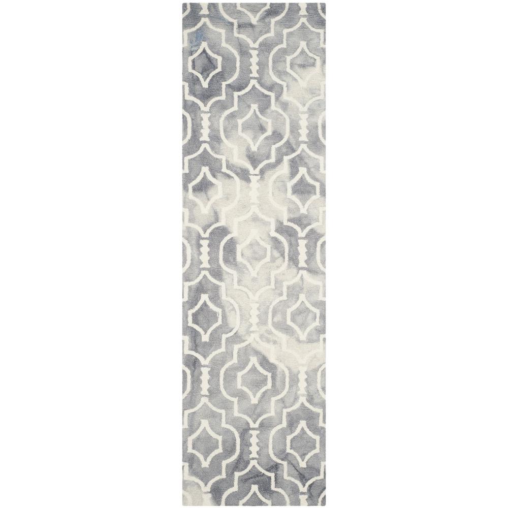 DIP DYE, GREY / IVORY, 2'-3" X 8', Area Rug, DDY538C-28. Picture 1