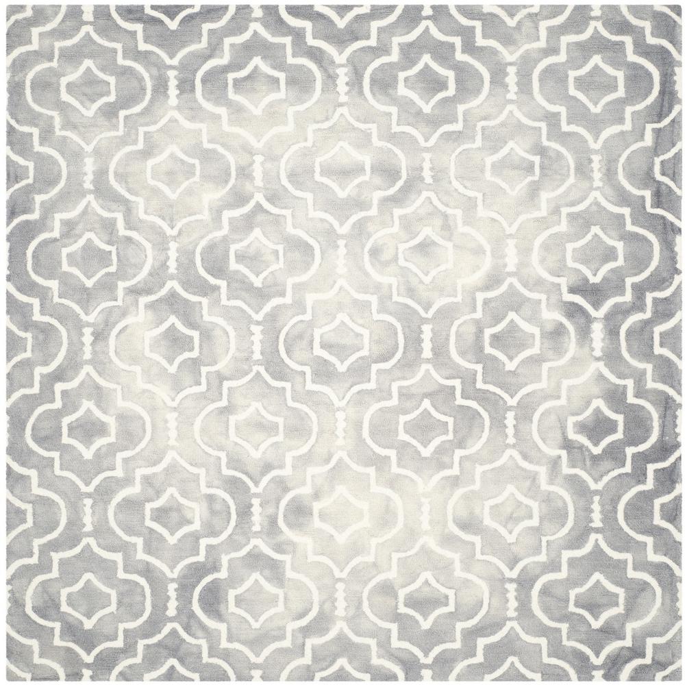DIP DYE, GREY / IVORY, 7' X 7' Square, Area Rug, DDY538C-7SQ. Picture 1
