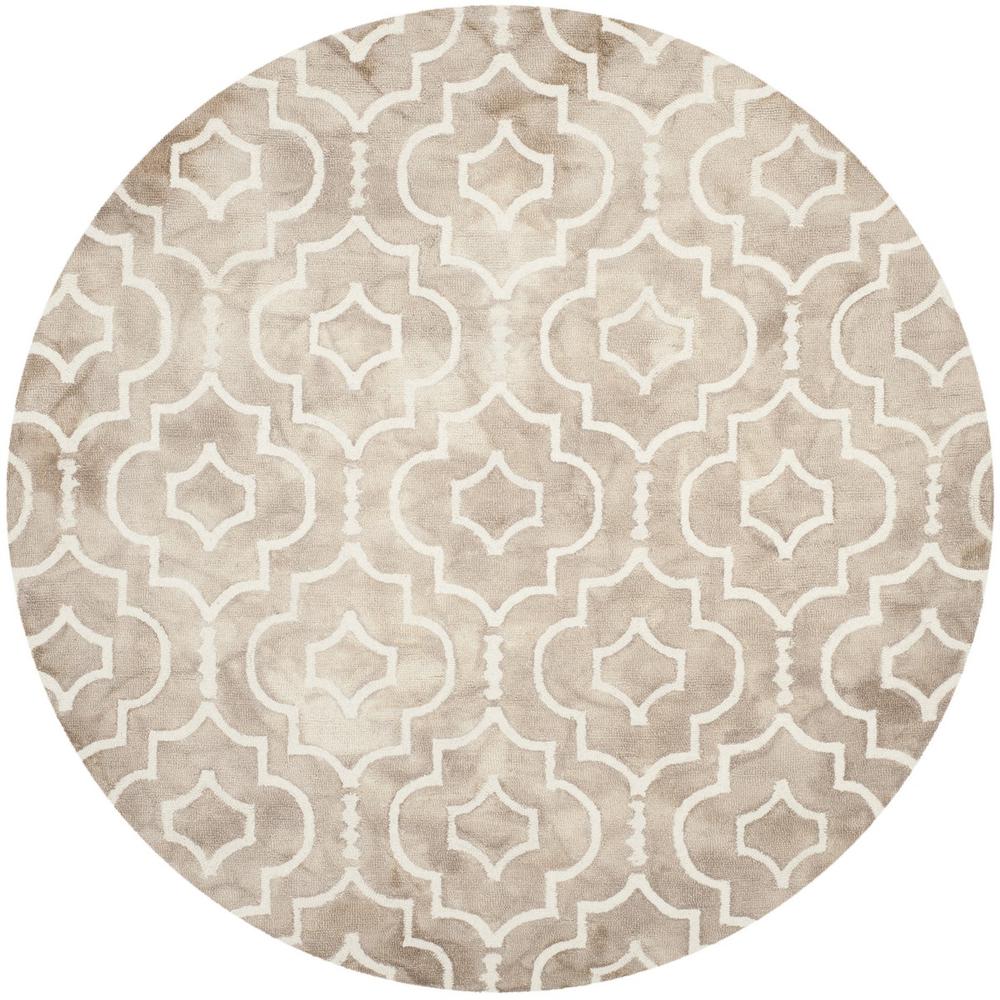 DIP DYE, BEIGE / IVORY, 7' X 7' Round, Area Rug, DDY538G-7R. Picture 1