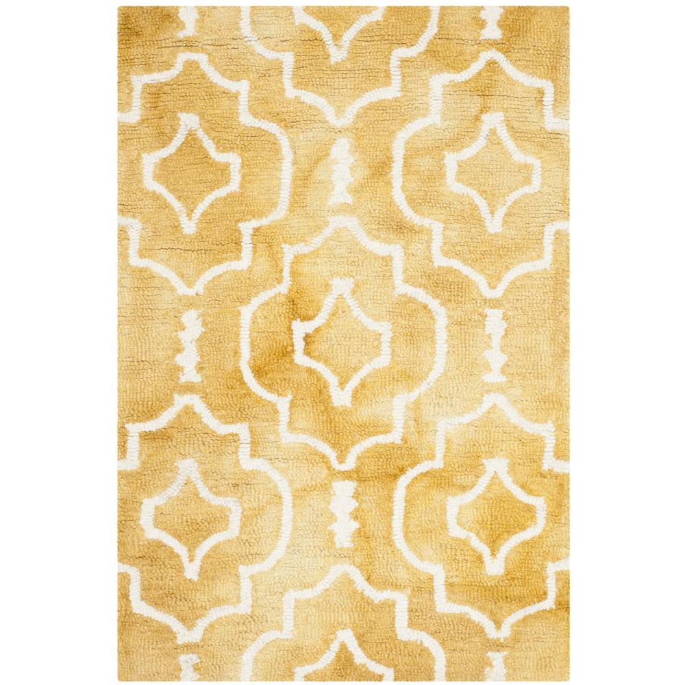 DIP DYE, GOLD / IVORY, 2' X 3', Area Rug, DDY538H-2. Picture 1