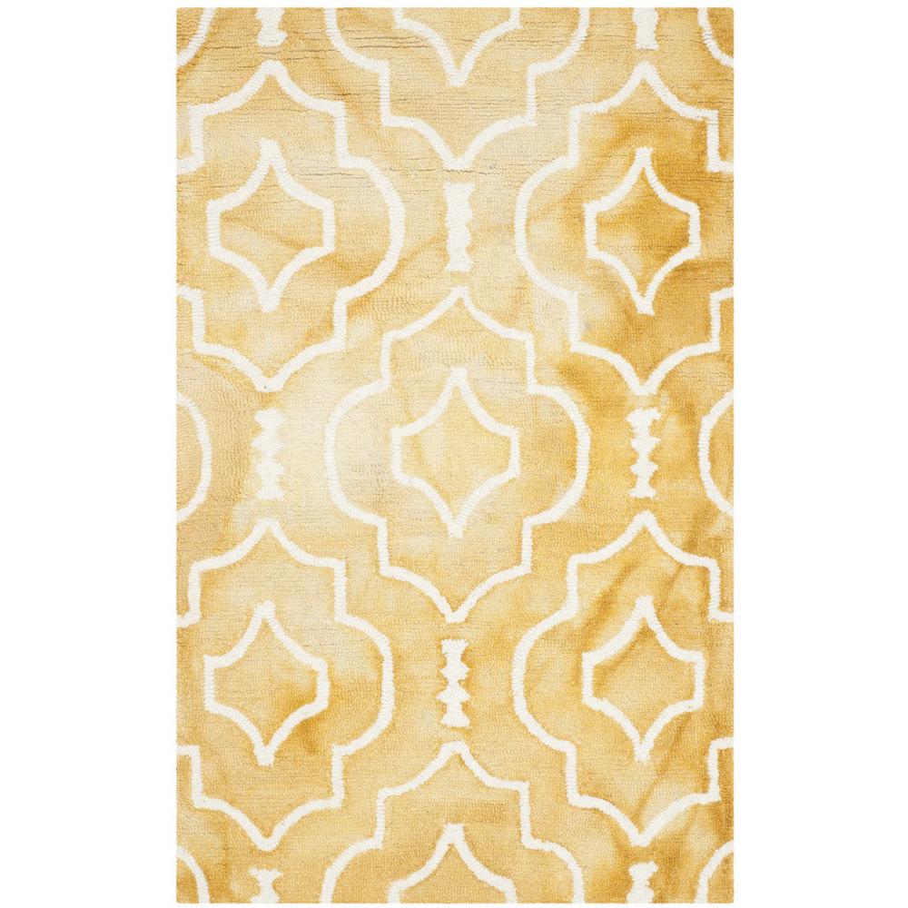 DIP DYE, GOLD / IVORY, 2'-6" X 4', Area Rug, DDY538H-24. Picture 1