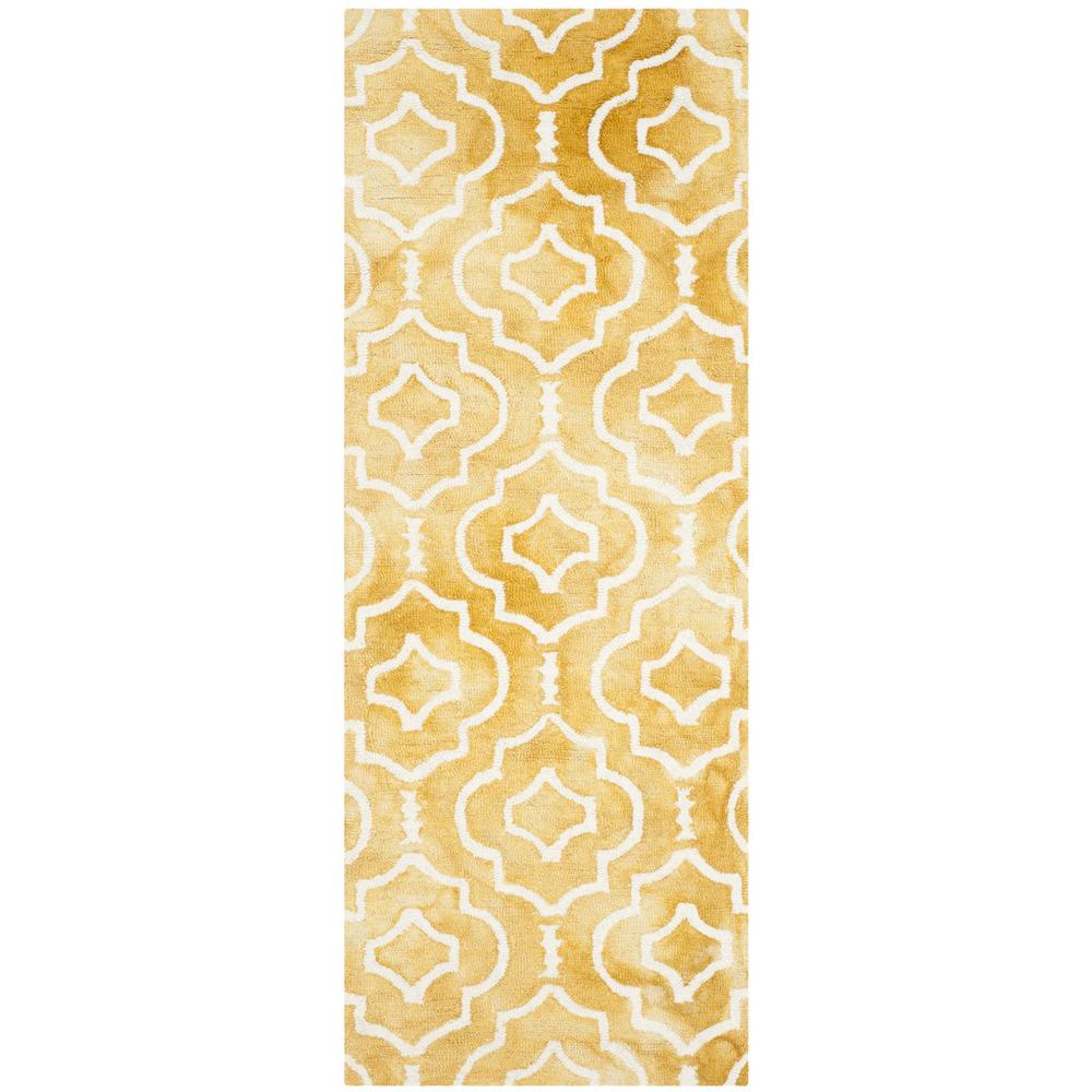 DIP DYE, GOLD / IVORY, 2'-3" X 6', Area Rug, DDY538H-26. Picture 1