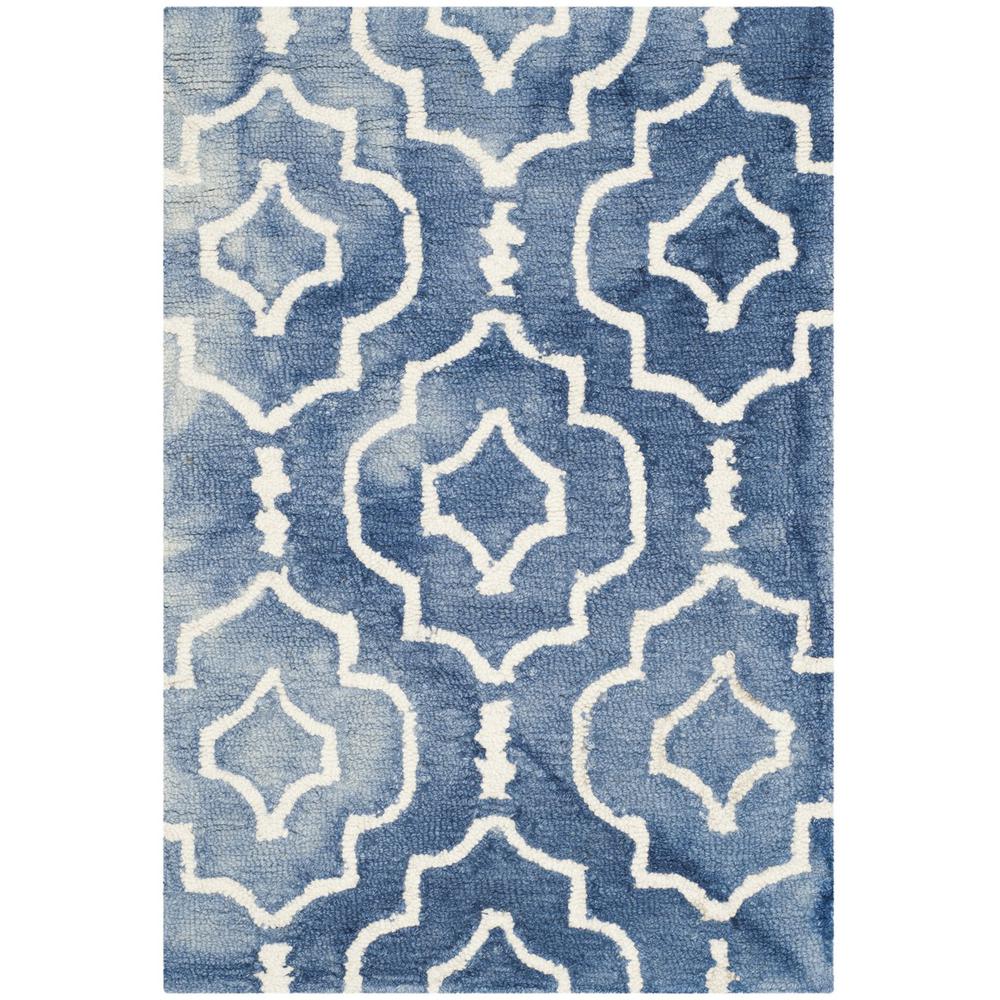 DIP DYE, BLUE / IVORY, 2' X 3', Area Rug, DDY538K-2. Picture 1
