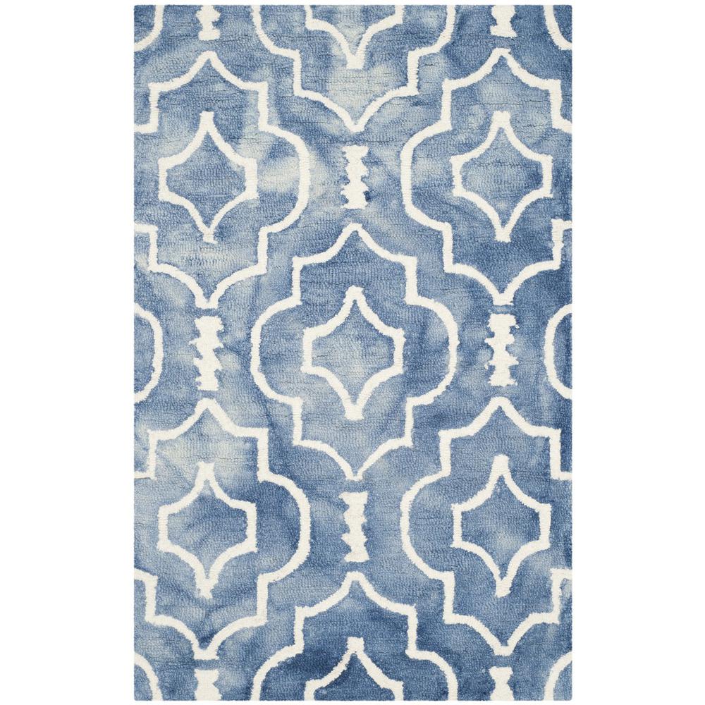 DIP DYE, BLUE / IVORY, 2'-6" X 4', Area Rug, DDY538K-24. Picture 1