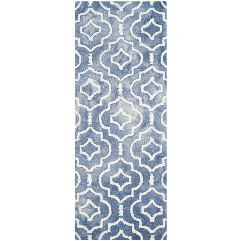 DIP DYE, BLUE / IVORY, 2'-3" X 6', Area Rug, DDY538K-26. Picture 1