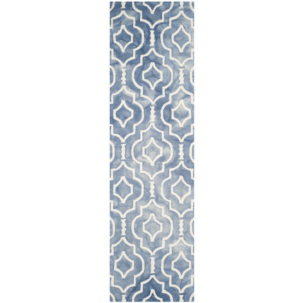DIP DYE, BLUE / IVORY, 2'-3" X 8', Area Rug, DDY538K-28. Picture 1
