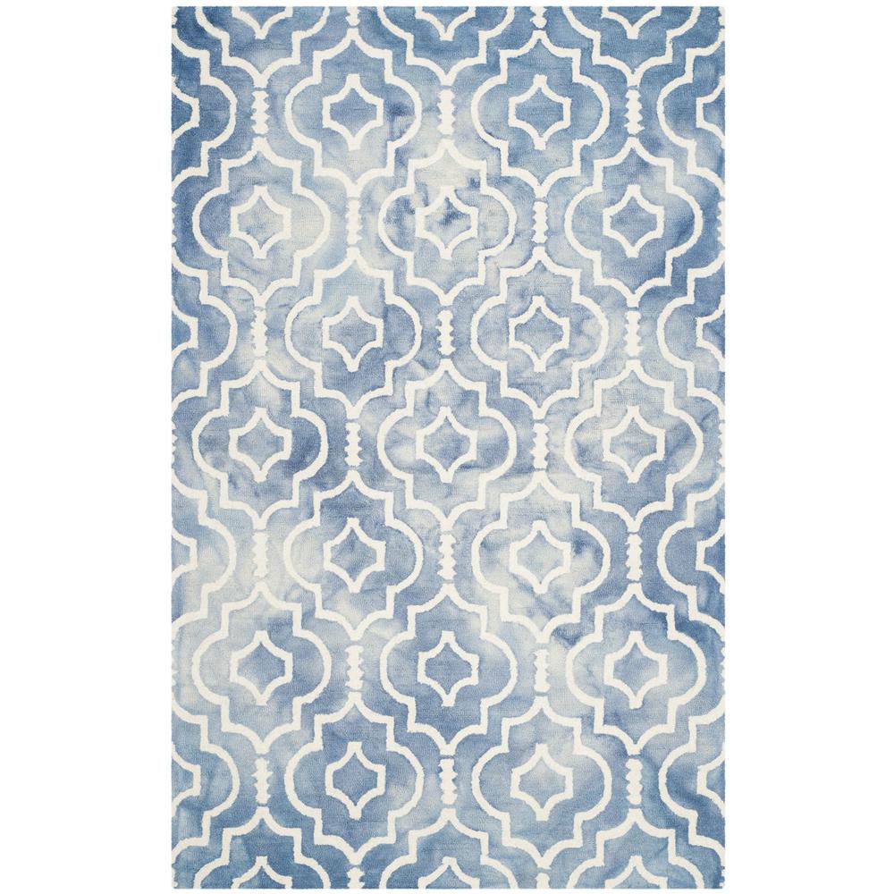 DIP DYE, BLUE / IVORY, 5' X 8', Area Rug, DDY538K-5. The main picture.