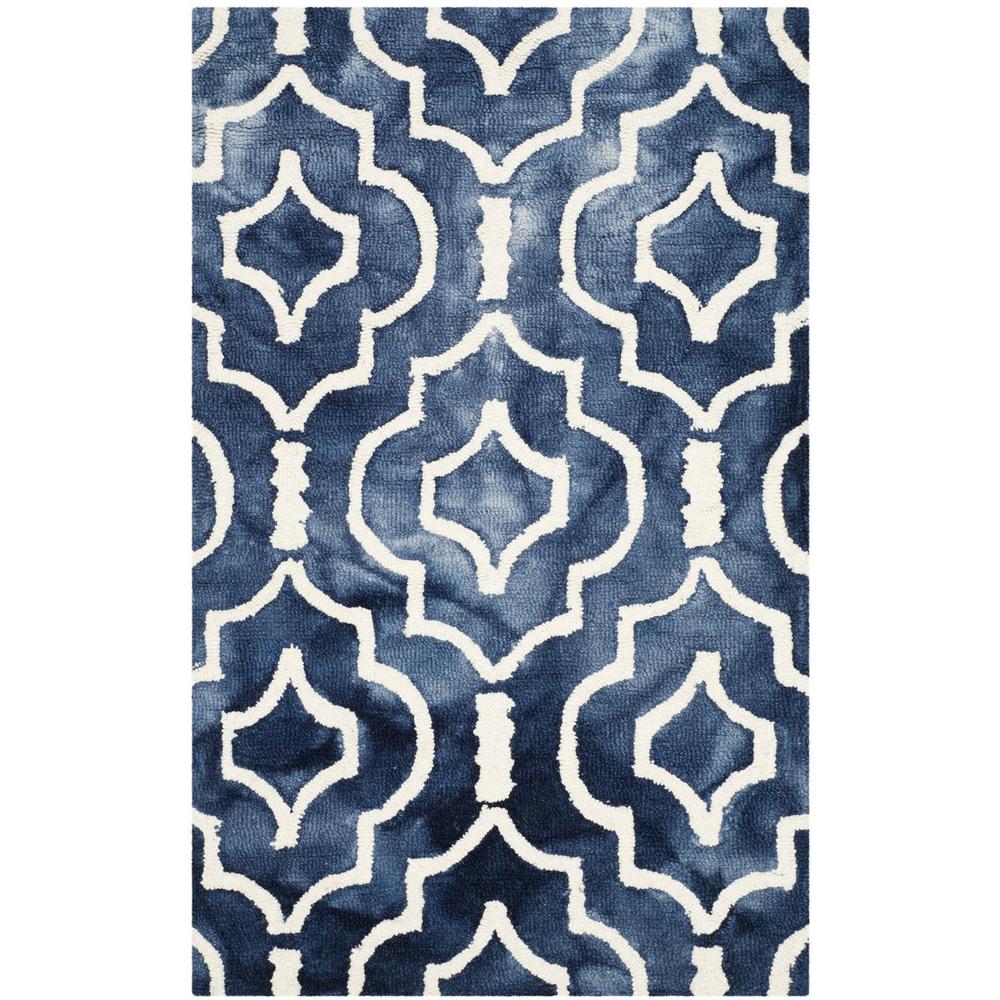 DIP DYE, NAVY / IVORY, 2'-6" X 4', Area Rug, DDY538N-24. Picture 1