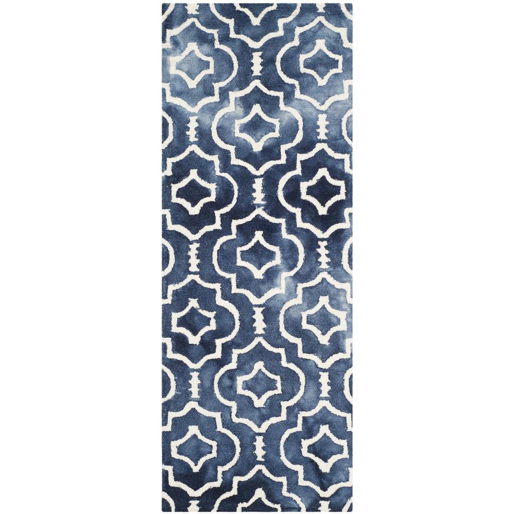 DIP DYE, NAVY / IVORY, 2'-3" X 6', Area Rug, DDY538N-26. Picture 1