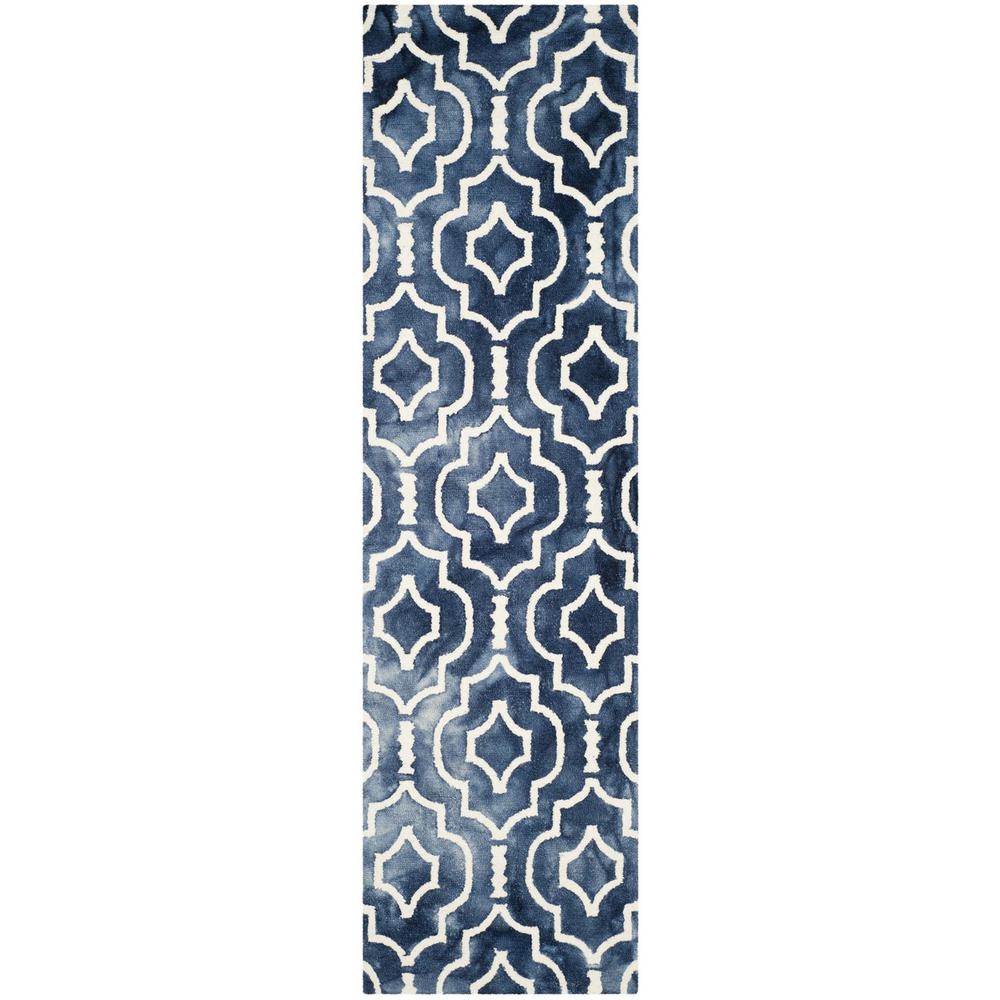 DIP DYE, NAVY / IVORY, 2'-3" X 8', Area Rug, DDY538N-28. Picture 1
