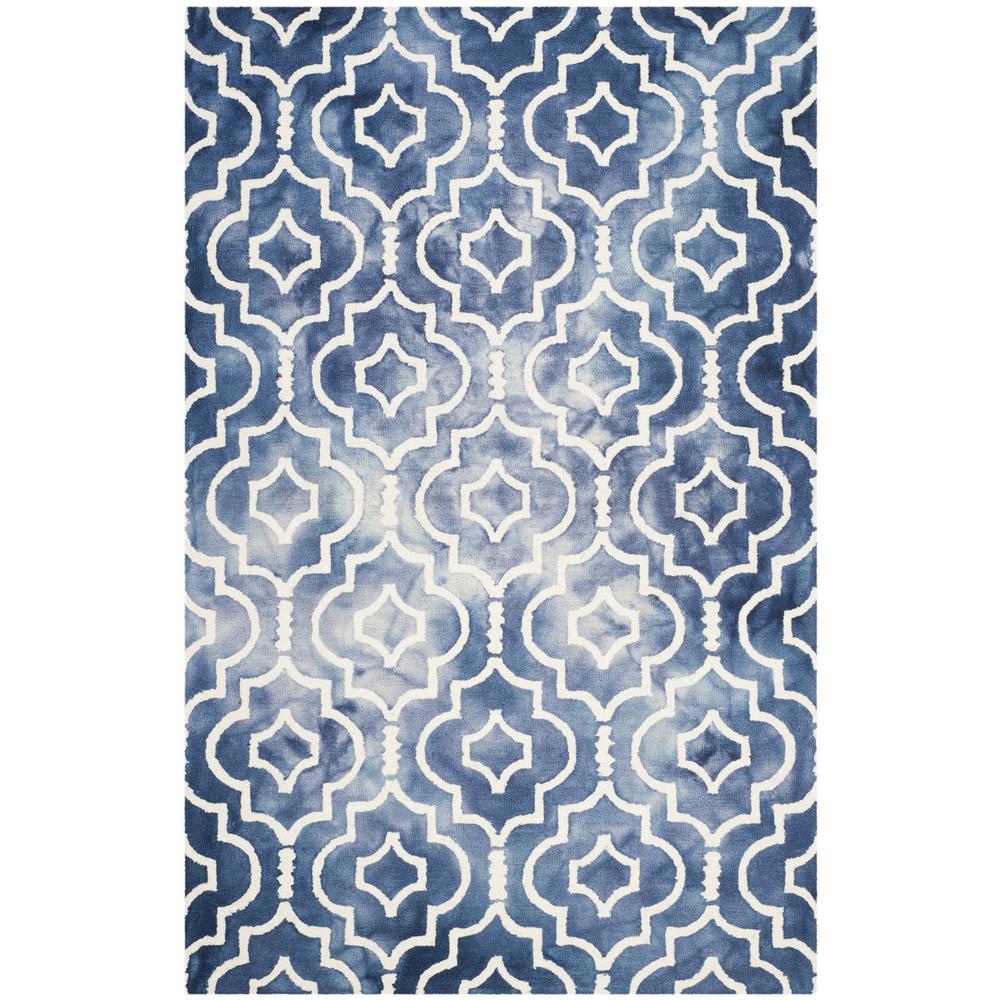 DIP DYE, NAVY / IVORY, 5' X 8', Area Rug, DDY538N-5. Picture 1