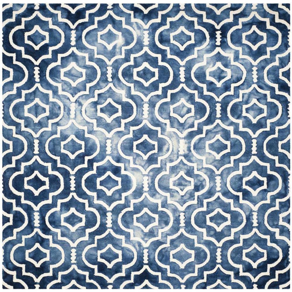 DIP DYE, NAVY / IVORY, 7' X 7' Square, Area Rug, DDY538N-7SQ. Picture 1