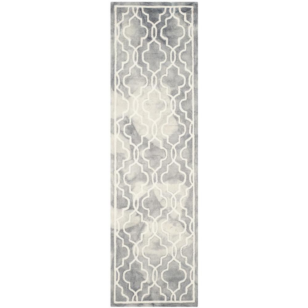 DIP DYE, GREY / IVORY, 2'-3" X 8', Area Rug, DDY539C-28. Picture 1