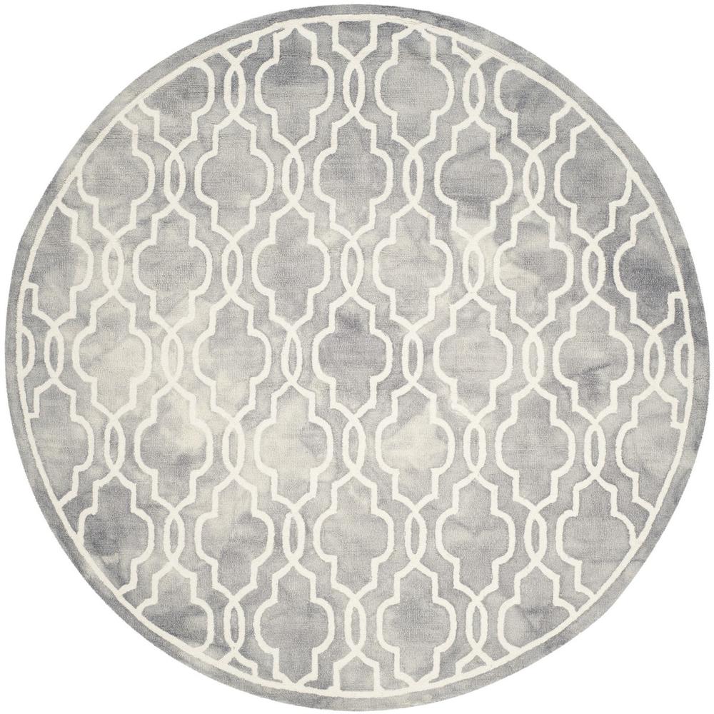 DIP DYE, GREY / IVORY, 7' X 7' Round, Area Rug, DDY539C-7R. Picture 1