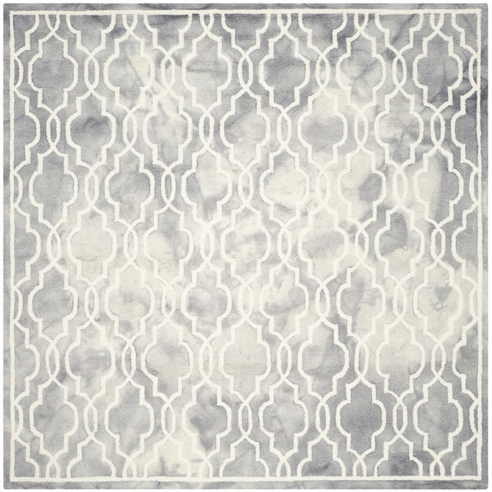 DIP DYE, GREY / IVORY, 7' X 7' Square, Area Rug, DDY539C-7SQ. Picture 1