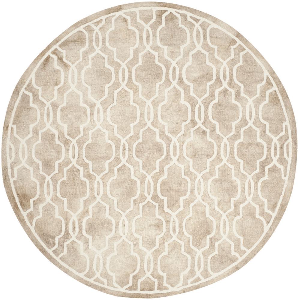 DIP DYE, BEIGE / IVORY, 7' X 7' Round, Area Rug, DDY539G-7R. Picture 1